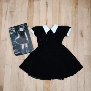 Fun World Gothic Girl Child Wednesday Addams Costume